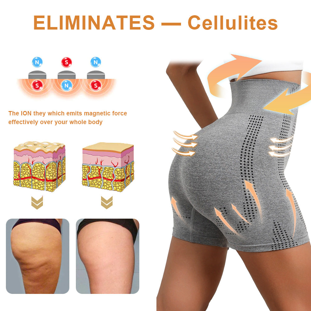 2024 Summer New Upgraded Micro Vibration Massage Module - PEARLMOON™ Ice Ionic Fibre Repair & Shape Shorts