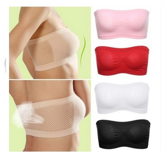 Spring Summer Women Bra Seamless Tube Top Bra Strapless Bandeau Push up Bra Women&#39;s Underwear Basic Stretch Underwear Lingerie