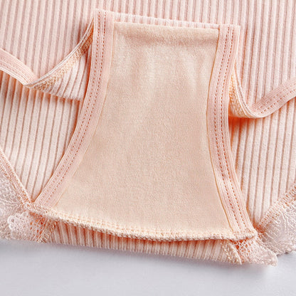 3 Pcs Cotton Women&#39;s Panties Lace Underwear High Quality Soft Breathable Female Briefs Underwear For Woman Lingerie New BANNIROU